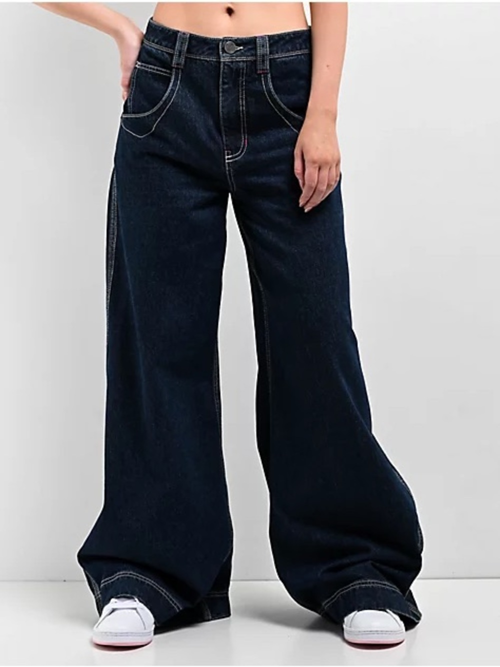 A.LAB Digital Turntable dark blue raver jeans in Dark Wash Size 6